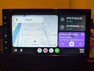Pioneer AVH-2500NEX 6.8'' Digita In-Dash 2-DIN Apple Carplay Android Auto CD/Dvd 
