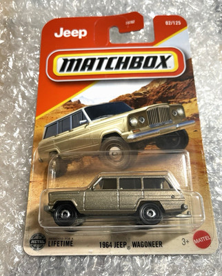 1964 JEEP WAGONEER 4x4 SUV MATCHBOX MATTEL GOLD TONE DIECAST CAR MODEL
