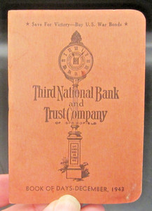 Book of Days-Dec.,1943-Third National Bank and Trust Co. Springfield Mass