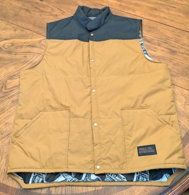Troll CO. Redford Vest Men s Large Black Saddle | Dirty Hands Clean Money