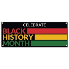 Celebrate Black History Month Banner Concession Stand Food Truck Single Sided
