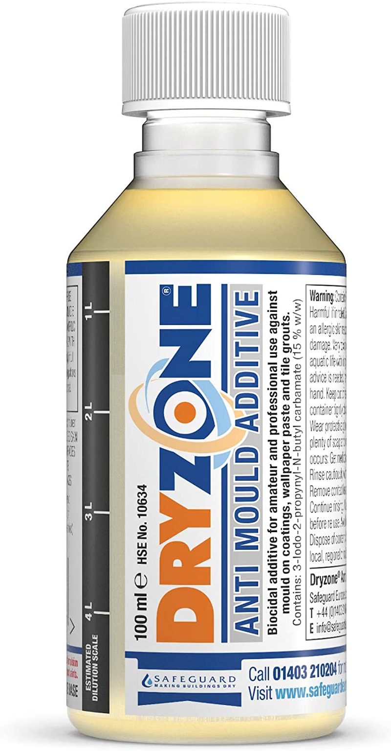 Anti-Mould Additive 100Ml Concentrate to Make 5L of Emulsion, Vinyl, Silk or Mat