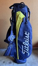 Titleist Players 4 Aluminum Stand Golf Bag Navy/Citron Used Clean