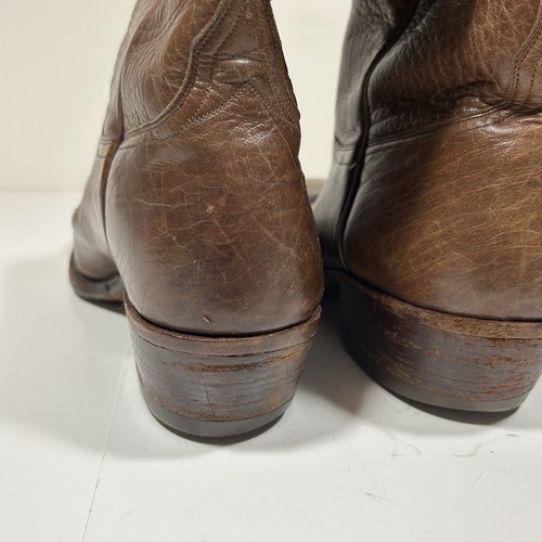 Vintage Lucchese Spanish Collection 1337 Brown Leather Men Boots Spain Sz 11 D - Picture 14 of 14