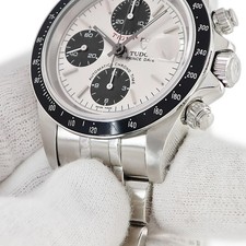 TUDOR WATCH CHRONOTIME PRINCE DATE TIGER 79260 H-SERIAL SILVER AUTOMATIC MEN'S 4