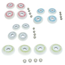 LED Leuchtrollen f&uuml;r Inlineskates &ndash; 4er Set
