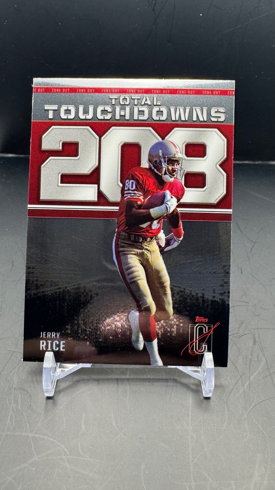 2024 Topps Signature Class #ZO-1 Jerry Rice Zone Out