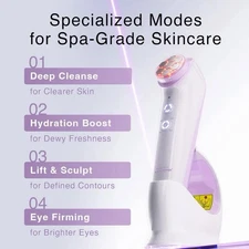 DermRays FusionGlow Multi-Functional Microcurrent Facial Toning Device