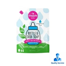 Dapple Bottle And Dish Liquid Soap Refill - Fragrance Free - 34 fl oz