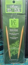 Clover Takumi Bamboo Circular Knitting Needles 29-inch Size 10 6mm NEW