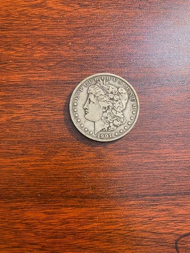 1901 Morgan Silver Dollar Very Fine Better Date Key Raw - Lot #16