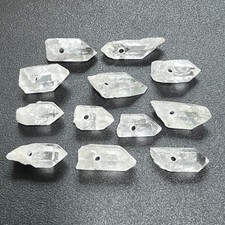 Drilled Clear Quartz Crystal Points (2mm Hole) Wholesale Beads Pendant Necklace