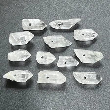 Drilled Clear Quartz Crystal Points (2mm Hole) Wholesale Beads Pendant Necklace