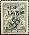 Czechoslovakia Legionaries Bachmac Ovpt Auspitz 1.x.1938 Cv$500 — photo 1