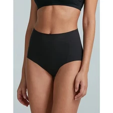 Commando Women's S/M Black Cotton High Rise Bikini Briefs Sexy Luxury G31-8