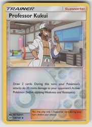 Professor Kukui 128/149 Sun & Moon Base Set Reverse Holo