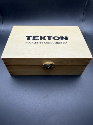 TEKTON 6610 5/32inch Letter and Number Stamp Set - 36-Piece, New