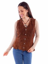 Scully L1102-125-M Vest for Women Cafe Brown - Medium