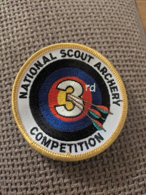National Scout Archery Competition 3rd Blanket Badge Patch RARE! 