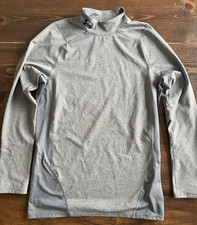 Under Armour Coldgear Base Layer Long Sleeve Shirt Men's Medium Gray