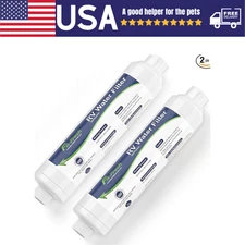 Fil-Fresh (2) RV Filter RV Inline Hose Water Filter Garden & Camper Water Filter