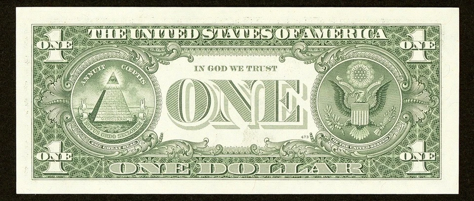 BINARY "Sixty Thousand" # 00060000 series 1981 $1 = Uncirculated = non star - Image 3 of 3