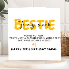 Lustige Geburtstagskarte für Bestie, Classic Model, Software Updates, 29. Geburtstag