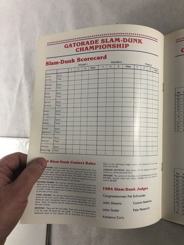 1984 NBA All-Star Saturday Program, 1st Slam Dunk Contest, Old-Timers Game - Picture 8 of 16