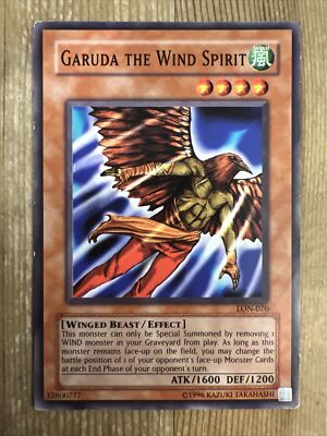 Yu-Gi-Oh! TCG -Garuda The Wind Spirit LON-070 - Labyrinth Of Nightmare - DMG