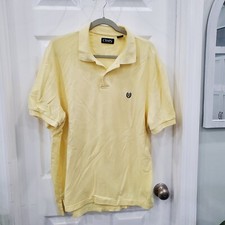 Ralph Lauren Chaps Mens 2XL/TTG/EEG yellow Short Sleeve Casual Dress Golf Polo