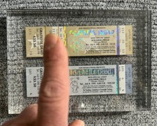 Grateful Dead Jerry Garcia’s last show unused ticket stub