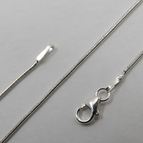 21 Inch 52 Cm 1 2mm Solid 925 Sterling Silver Snake Chain Made In Poland 46 Ebay