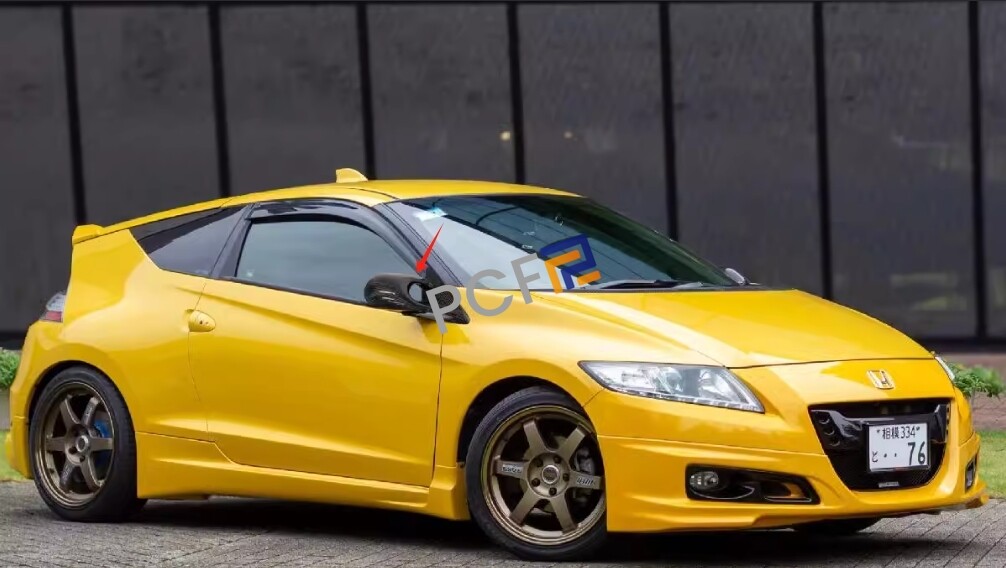 For Honda CR-Z CRZ Carbon Fiber Manual Side Mirrors LH Left