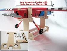 12" Tall RC Plywood Plane Stand Cradle Kit Custom Adjustable Includes Hardware