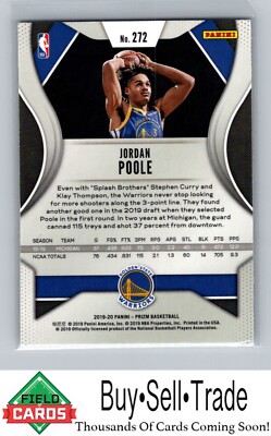 2019-20 Panini Prizm #272 Jordan Poole Rookie QTY Available | eBay