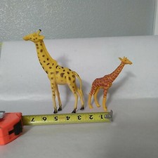 giraffe figurine safari Africa two detailed toys.