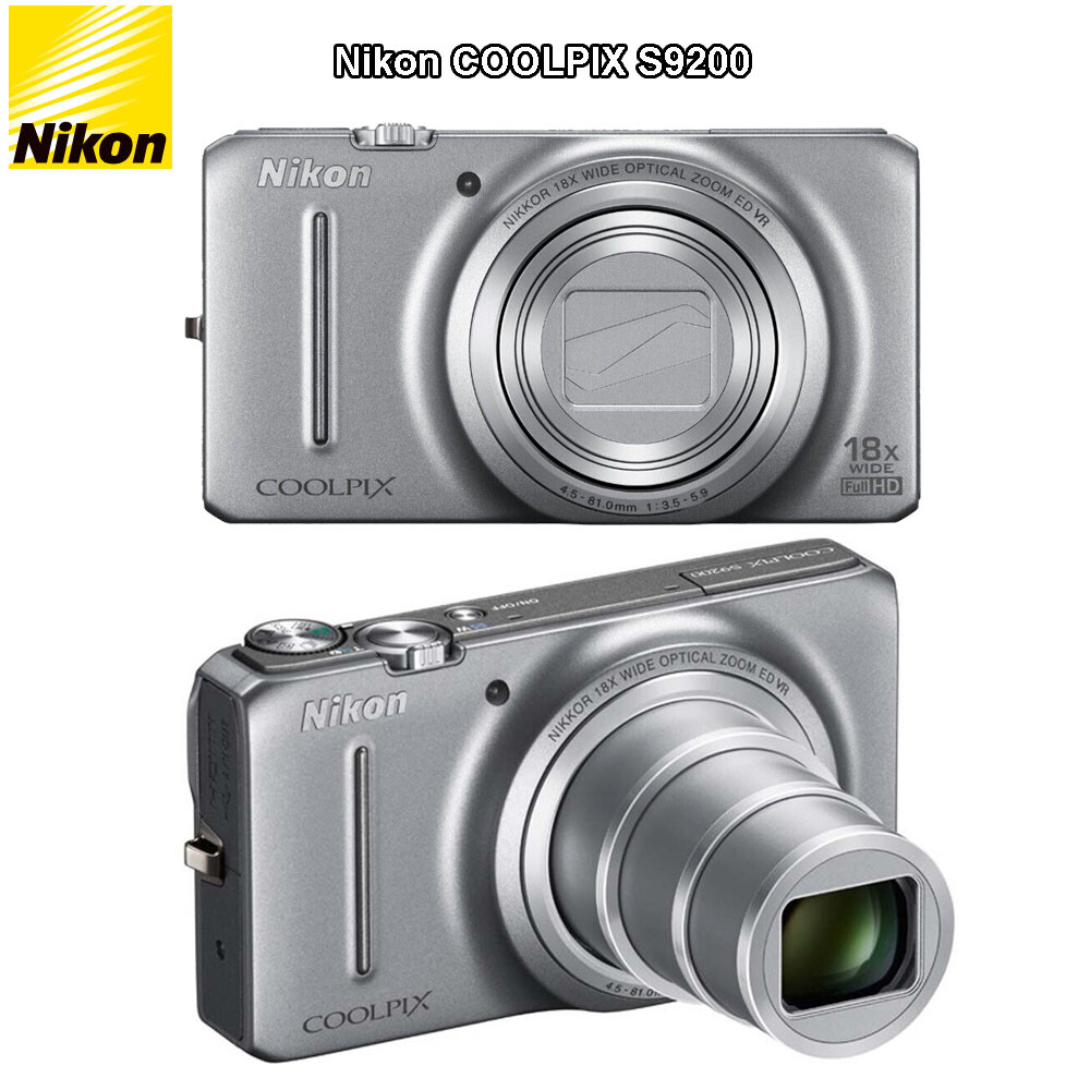 Nikon COOLPIX S9200 Digital Camera 16.0MP 18x Optical Zoom Vintage