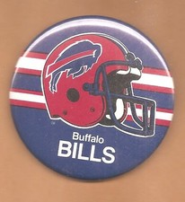 Buffalo Bills Classic Red Helmet Logo Licensed Button