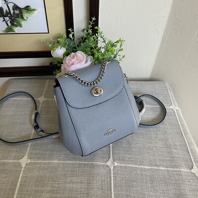 Coach Gray Leather Satchel converts into a backpack NWT！COACH RACER BACKPACK IN SIGNATURE （COACH | Mercari main image 3