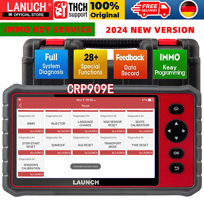Launch X431 CRP909E OBD2 KFZ Diagnosegerät OBD Scanner AUTO Alle System IMMO