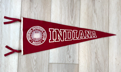 Indiana Hoosiers Wool Felt Pennant - 9x24 Inch Team Banner