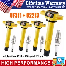 4X spark plugs and ignition coils packs For 03-11 Honda Civic Element CR-V UF311