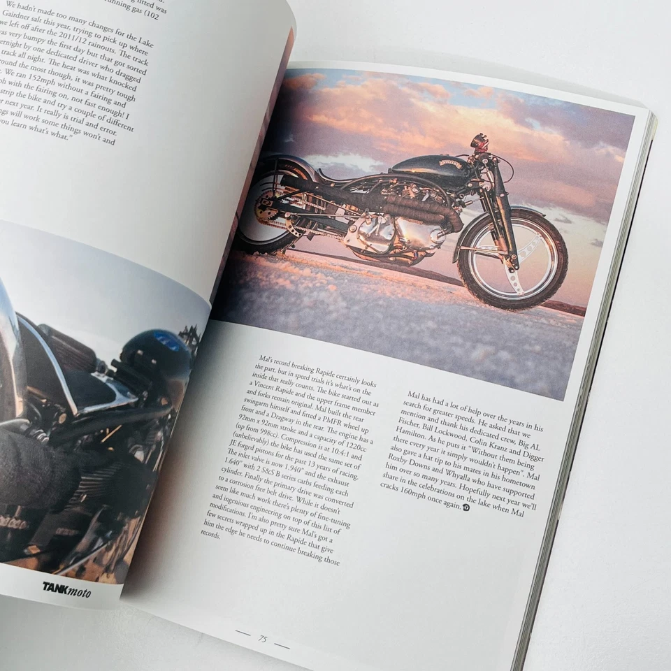 TANK MOTO Magazine Issue #1 2013 Motorcycle Biker Culture Honda Cafe Racer - Image 4 of 4