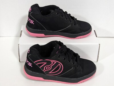 Heelys 770291 Propel 2.0 Black Pink Rolling Wheeled Skate Shoes Youth US 3