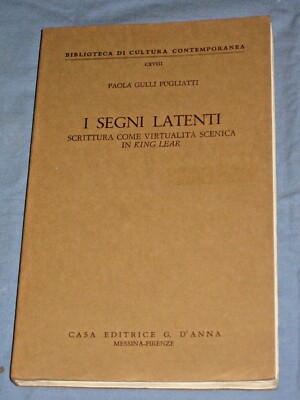 DIE LATENTEN ZEICHEN - Paola Gulli Pugliatti - Verlag G. D'Anna 1976 (V2)