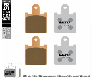 Galfer Front Brake Pads KAWASAKI ZX-14 R ABS 2014 FD371 | eBay
