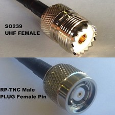 RG316 SO239 UHF Female to RP-TNC MALE Coaxial RF Cable USA-US