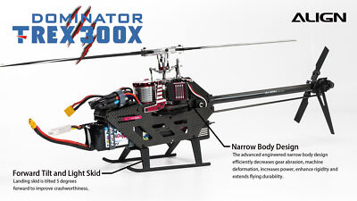 Align 300X Dominator Electric RC Helicopter RTF Package