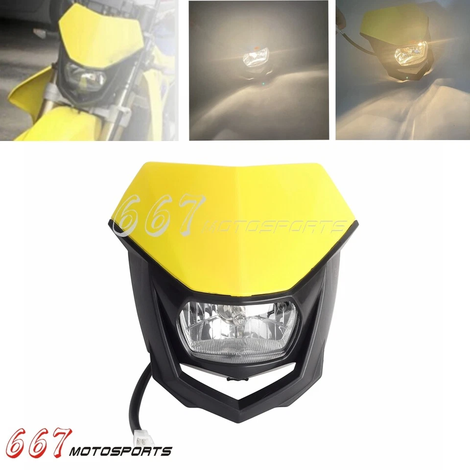 Dirt Bike Headlight For Suzuki RM85 RM85L RM125 RM250 RMZ250 RMZ450 RMX450Z - Image 2 of 4