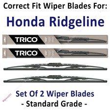 Wiper Blades 2-Pack Standard Wipers - fit 2009-2014 Honda Ridgeline - 30221x2